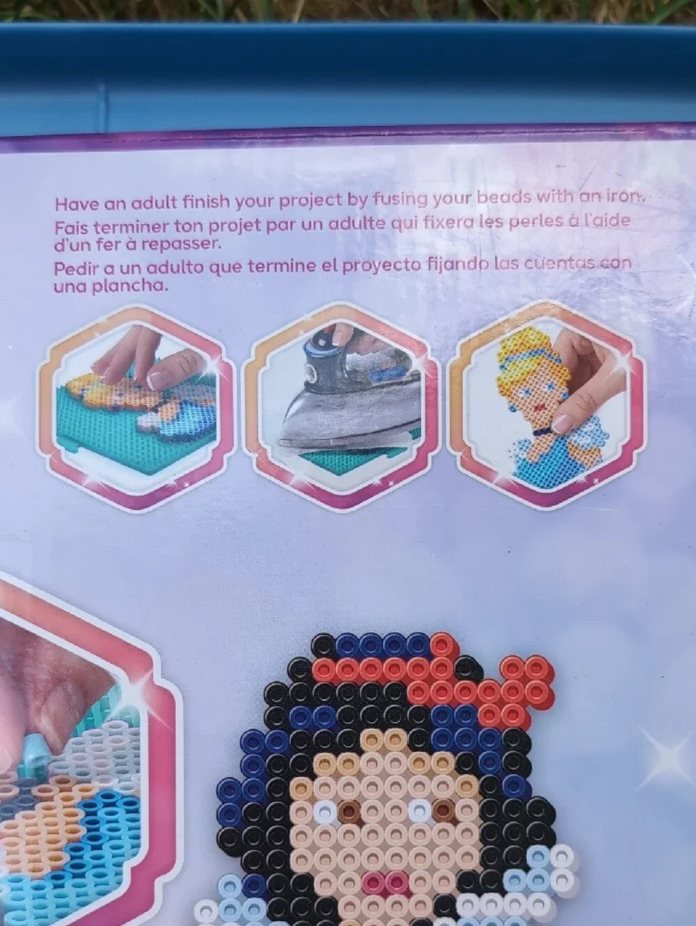 Disney Princess Perler Bead Set - Pink Turquoise Purple Blue